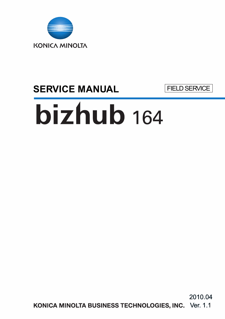 Konica-Minolta bizhub 164 FIELD-SERVICE Service Manual-1